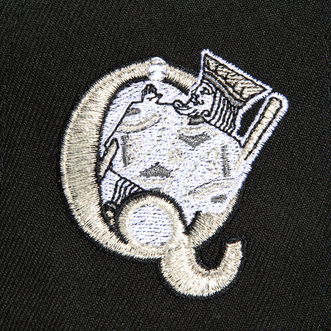 New Era 59Fifty Queens City Kings Logo Patch Hat - Black, Grey, Metallic Silver