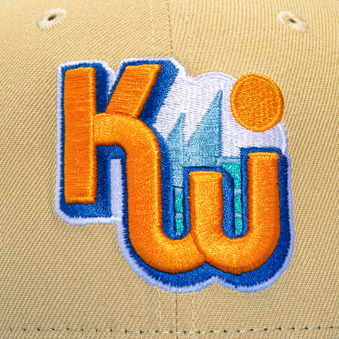 New Era 59Fifty Key West Conchs Logo Patch Hat - Tan, Light Blue, Orange