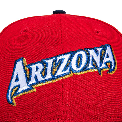 New Era 59Fifty Fourth Arizona Diamondbacks 25th Anniversary Patch Word Hat - Red, Navy