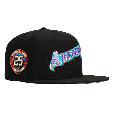 New Era 59Fifty Arizona Diamondbacks 25th Anniversary Patch Word Hat - Black