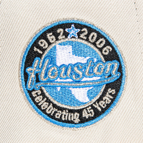 New Era 59Fifty Houston Astros 45 Years Patch Concept Hat - Stone, Light Blue, Red