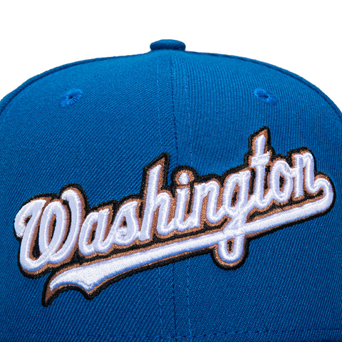 New Era 59Fifty Washington Nationals Inaugural Patch Word Hat - Indigo, Black, Khaki
