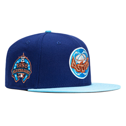 New Era 59Fifty Houston Astros 1986 All Star Game Patch Hat - Royal, Light Blue
