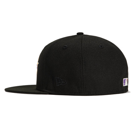 New Era 59Fifty Houston Astros 45 Years Patch Logo Hat - Black, Purple, Pink