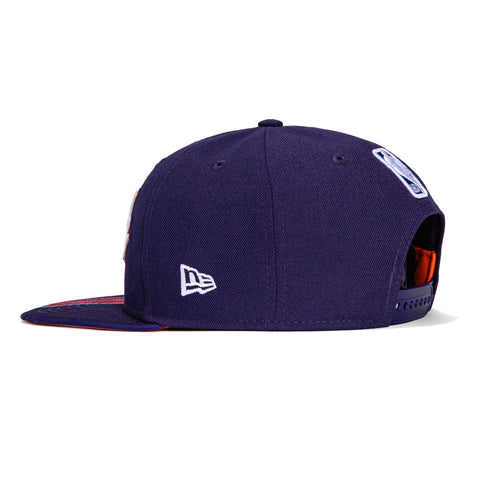 New Era 9Fifty 2023 City Phoenix Suns Logo Patch Snapback Hat - Purple