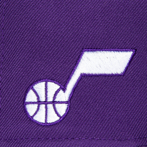 New Era 9Fifty 2023 City Utah Jazz Logo Patch Snapback Hat - Purple
