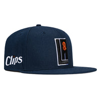 New Era 9Fifty 2023 City Los Angeles Clippers Logo Patch Snapback Hat - Navy