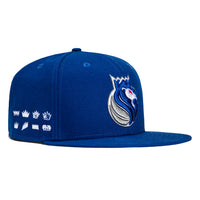 New Era 9Fifty 2023 City Sacramento Kings Logo Patch Snapback Hat - Royal