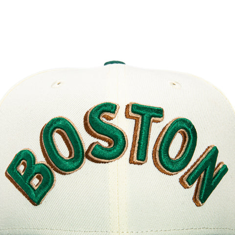 New Era 59Fifty 2023 City Boston Celtics Logo Patch Hat - White, Green
