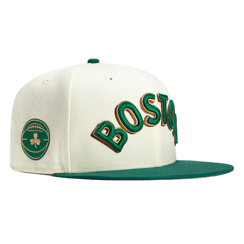 New Era 59Fifty 2023 City Boston Celtics Logo Patch Hat - White, Green