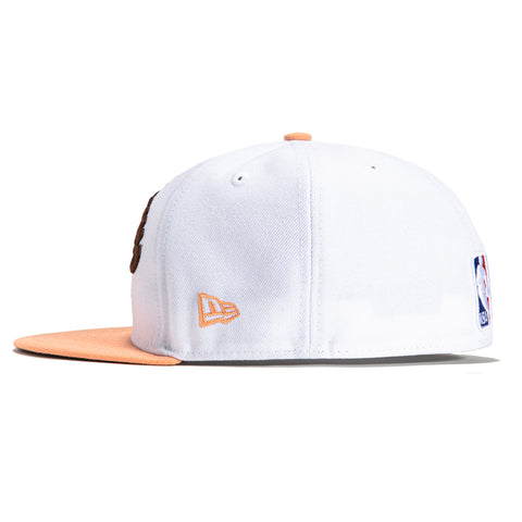 New Era 59Fifty 2023 City San Antonio Spurs Logo Patch Hat - White, Peach