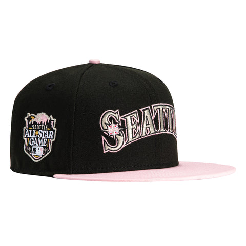 New Era 59Fifty Seattle Mariners 2023 All Star Game Patch Jersey Hat - Black, Pink