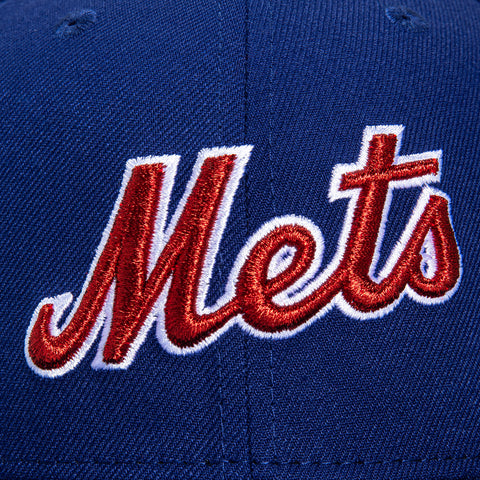 New Era 59Fifty New York Mets Dominican Republic Flag Patch Script Hat - Royal