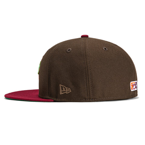 New Era 59Fifty Inland Empire 66ers Pickers Hat - Brown, Cardinal