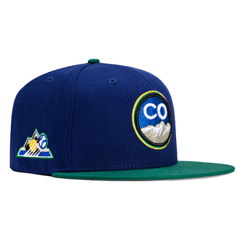 New Era 59Fifty Plate Colorado Rockies City Patch BP Hat - Royal, Green