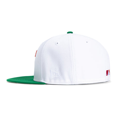 New Era 59Fifty Texas Rangers 2020 Inaugural Patch Hat - White, Kelly, Red, Orange