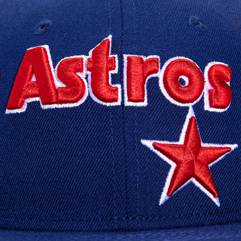 New Era 59Fifty Houston Astros 25th Anniversary Stadium Patch Hat - Royal, Red