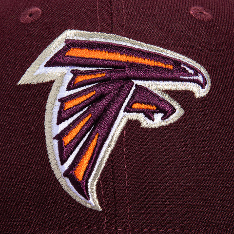 New Era 59Fifty Atlanta Falcons 2004 Pro Bowl Patch Hat - Maroon, Orange