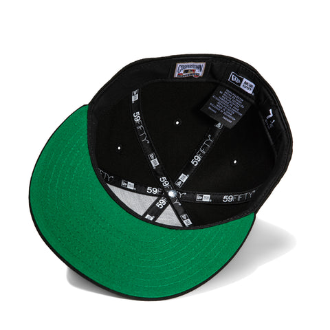 New Era 59Fifty Washington Nationals 10th Anniversary Patch DC Hat - Black, Red, Lime Green