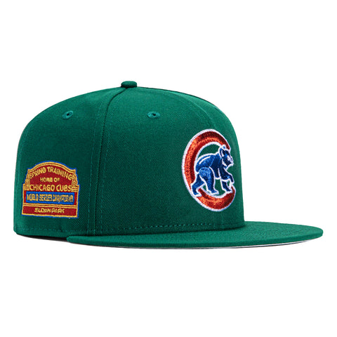 New Era 59Fifty Chicago Cubs 2016 World Series Championship Sloan Patch Hat - Green