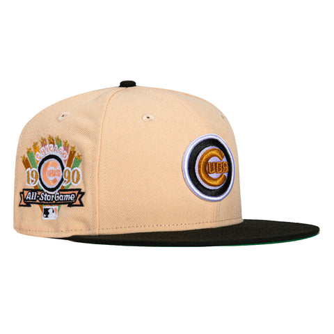New Era 59Fifty Chicago Cubs 1990 All Star Game Patch Hat - Peach, Black