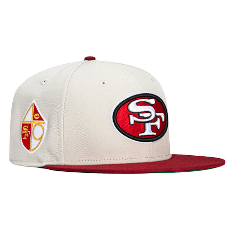 New Era 59Fifty San Francisco 49ers Logo Patch Hat - Stone, Brick