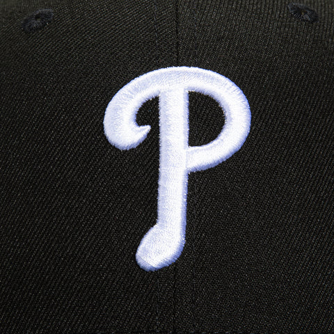 New Era 59Fifty Philadelphia Phillies 2008 World Series Patch Hat - Black, White