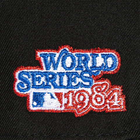 New Era 59Fifty Detroit Tigers 1984 World Series Patch Hat - Black, White
