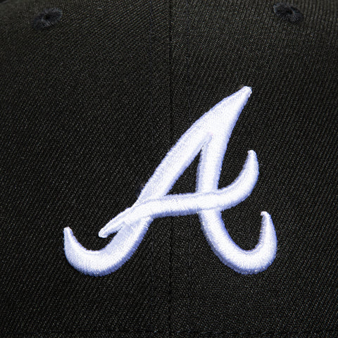New Era 59Fifty Atlanta Braves 2021 World Series Patch Hat - Black, White