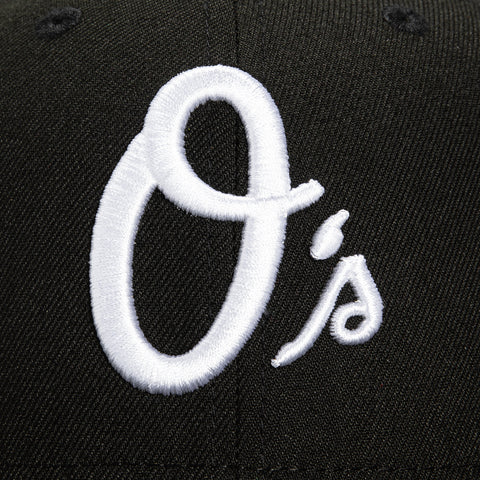 New Era 59Fifty Baltimore Orioles 30th Anniversary Stadium Patch Alternate Hat - Black, White