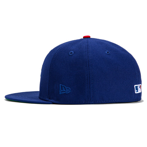 New Era 59Fifty Chicago Cubs Logo Patch Mascot Hat - Royal