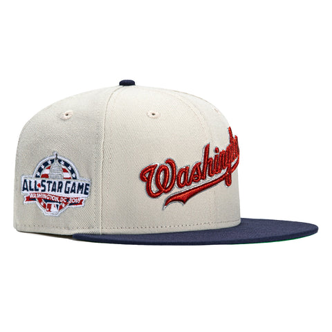 New Era 59Fifty Washington Nationals 2018 All Star Game Patch Hat - Stone, Light Navy