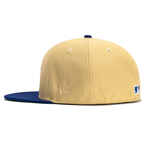 New Era 59Fifty Chicago Cubs Logo Patch Mascot Hat - Tan, Royal