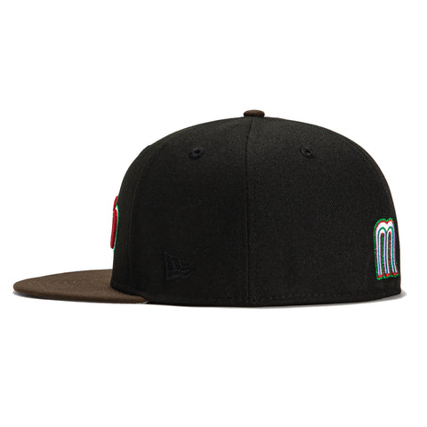 New Era 59Fifty Mexico World Baseball Classic Jersey Hat - Black, Brown