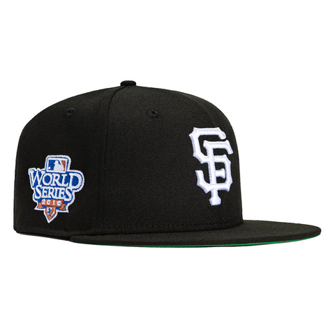 New Era 59Fifty San Francisco Giants 2010 World Series Patch Hat - Black, White