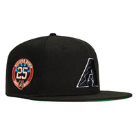 New Era 59Fifty Arizona Diamondbacks 25th Anniversary Patch A Hat - Black, White