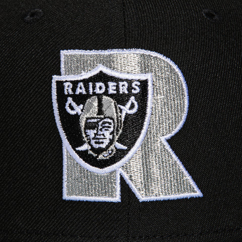 New Era 9Fifty City Original Las Vegas Raiders Logo Patch Snapback Hat - Black, Grey