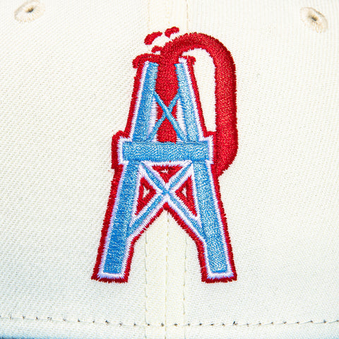 New Era 59Fifty Houston Oilers City Original Hat - White, Light Blue