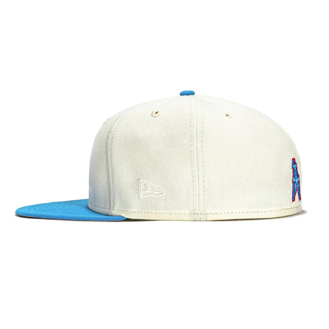 New Era 59Fifty Houston Oilers City Original Hat - White, Light Blue
