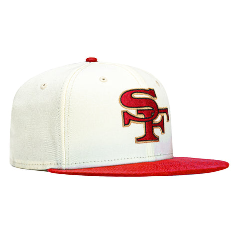 New Era 59Fifty San Francisco 49ers City Original Hat - White, Red