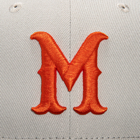 New Era 59Fifty Minneapolis Millers Jubilee Logo Patch Hat - Stone, Black, Orange