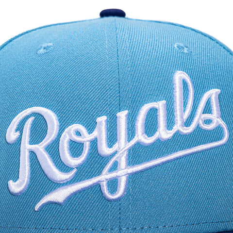 New Era 59Fifty Kansas City Royals 1989 All Star Game Patch Script Hat - Light Blue, Royal