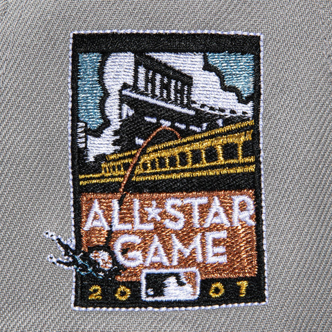 New Era 59Fifty Seattle Mariners 2007 All Star Game Patch Word Hat - Grey, Navy