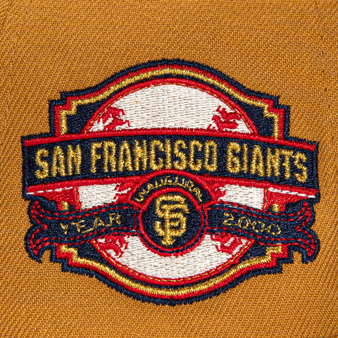 New Era 59Fifty San Francisco Giants 2000 Inaugural Patch Script Hat - Khaki, Denim