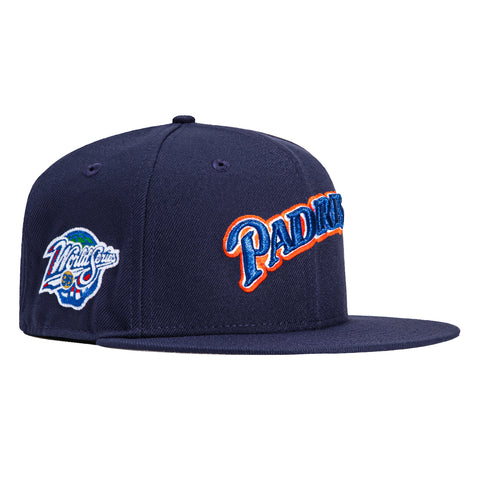 New Era 59Fifty San Diego Padres 1998 World Series Patch Word Hat - Light Navy