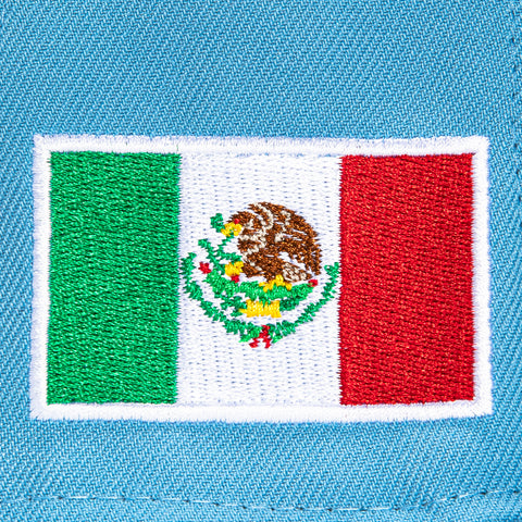 New Era 59Fifty Mexico World Baseball Classic Jersey Rail Hat - White, Light Blue