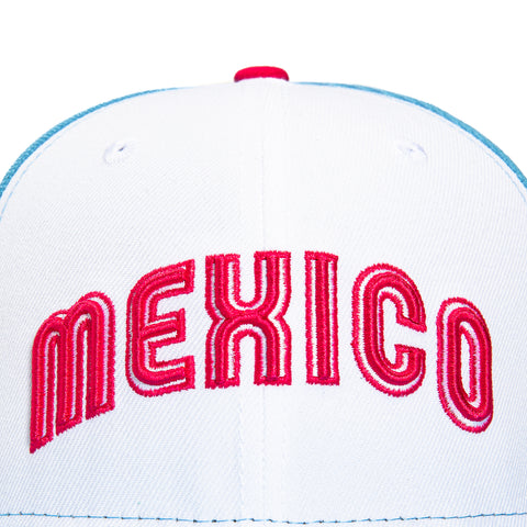 New Era 59Fifty Mexico World Baseball Classic Jersey Rail Hat - White, Light Blue