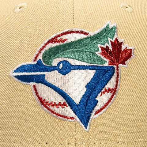 New Era 59Fifty Toronto Blue Jays 1992 World Series Patch Hat - Tan, Olive