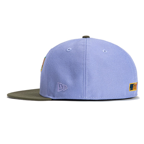 New Era 59Fifty Arizona Diamondbacks Inaugural Patch Word Hat - Lavender, Olive