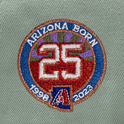 New Era 59Fifty Arizona Diamondbacks 25th Anniversary Patch Word Hat - Green, Maroon